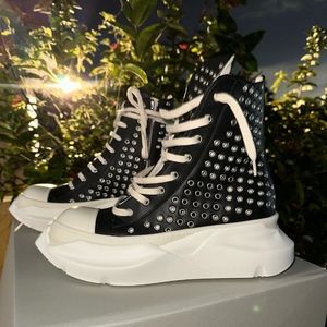 RICK OWENS DRKSHDW Abstract Sneaker VL Eyelets Black/MilkR